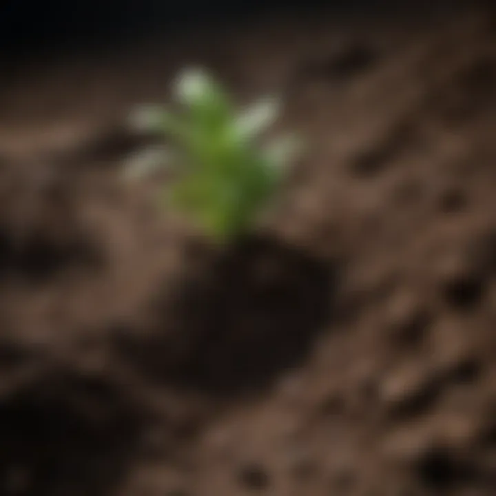 Close-up of rich, healthy soil ready for planting