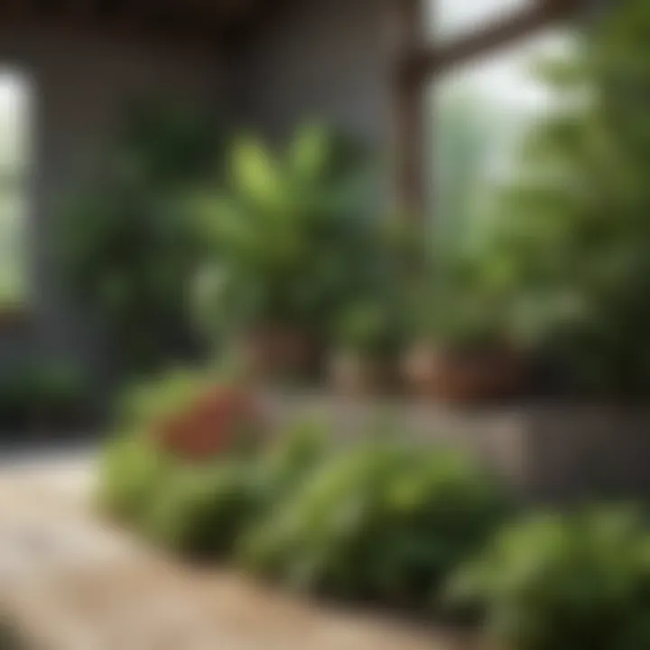 An assortment of plants chosen for a sustainable garden