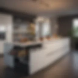 Modern kitchen showcasing innovative storage solutions