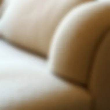 Durable Microfiber Fabric Texture Close-up of the texture and durability of microfiber fabric used in slipcover sectionals