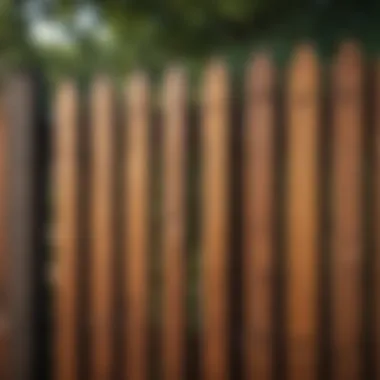 A well-maintained fence after staining