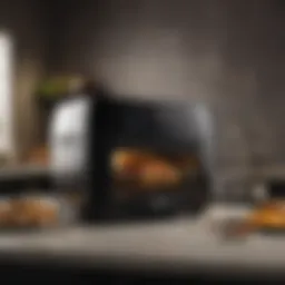 A sleek Ninja Air Fryer Oven Grill showcasing its modern design