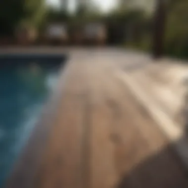 Choosing the Right Decking Material for Your Poolside Variety of decking materials showcased for poolside selection