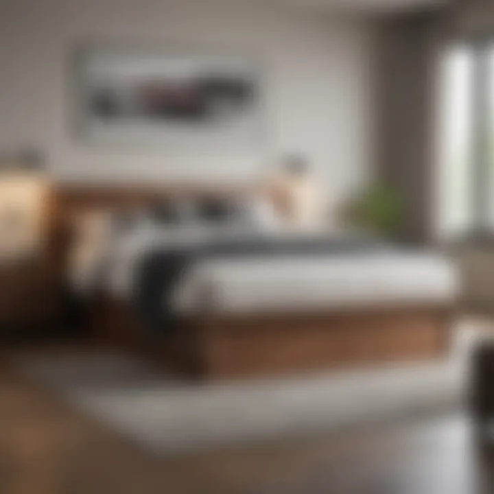 Innovative storage solutions integrated into a king size bed frame