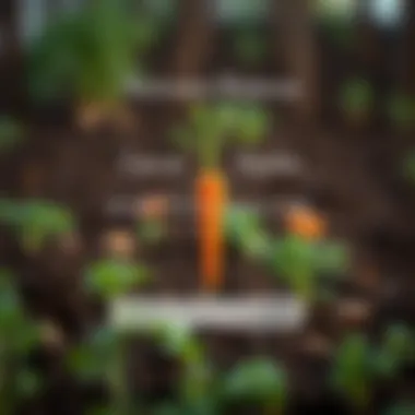 Nutrient Balance for Carrot Health Diagram showcasing nutrient balance for optimal carrot health