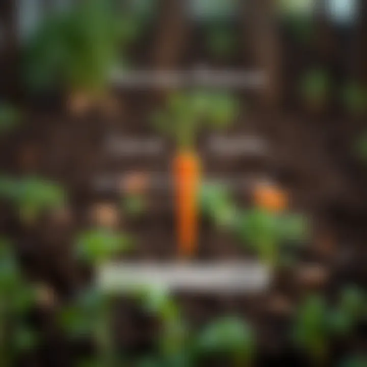 Nutrient Balance for Carrot Health Diagram showcasing nutrient balance for optimal carrot health