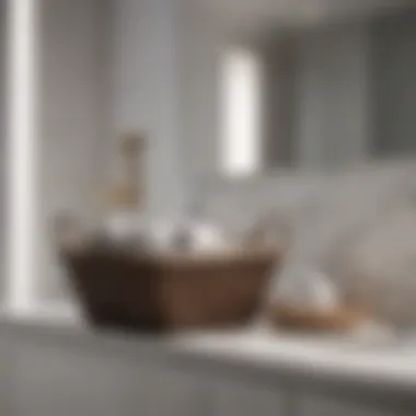 Elegant Baskets for Towel Storage Elegant baskets for towel storage in bathroom corners