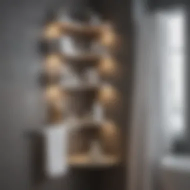 Functional Shelving Unit Functional shelving unit maximizing corner space
