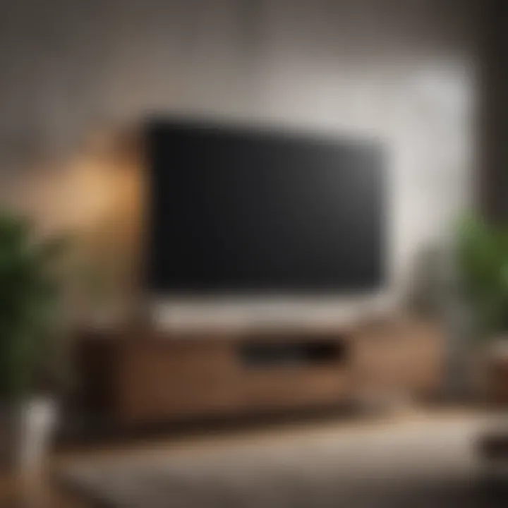 Decorative elements complementing a television