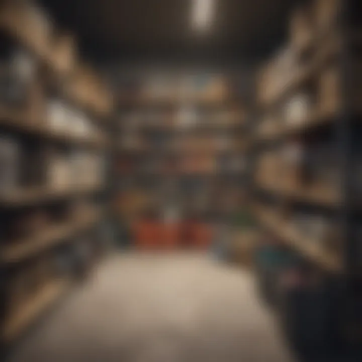Categories of items sorted in boxes and bins