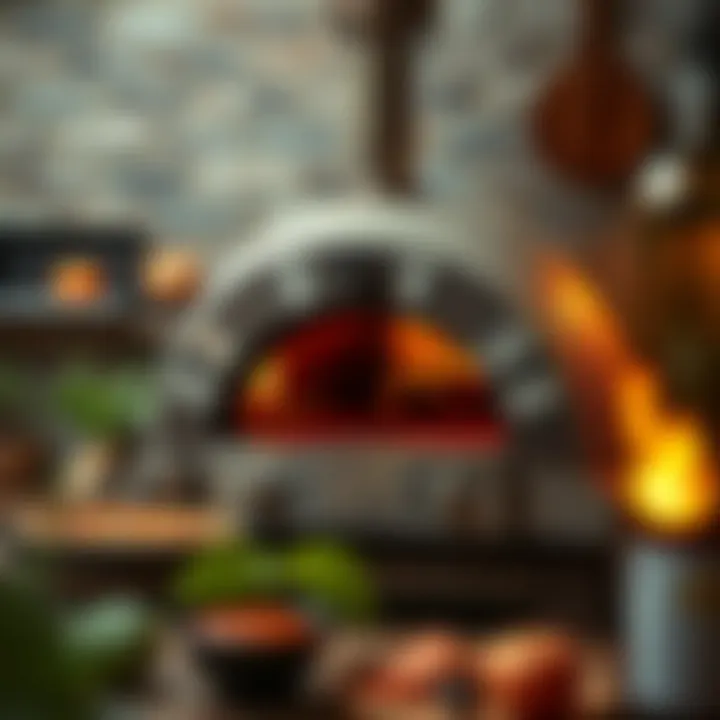 Infographic illustrating pizza oven material costs