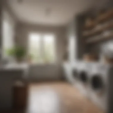 Aesthetic Design Choices for a Cozy Laundry Room Elegant design choices in a laundry space
