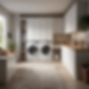 Innovative Layout for a Stylish Laundry Room Modern laundry room layout with smart organization