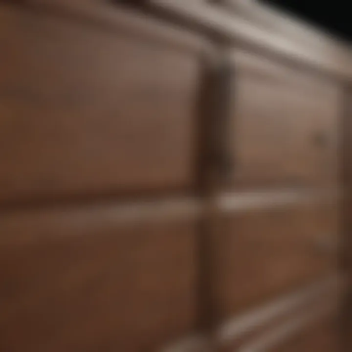Close-up of high-quality materials used for cabinet refacing