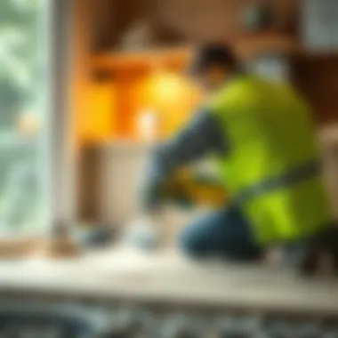 Demonstration of Tile Removal Technique Demonstration of tile removal technique