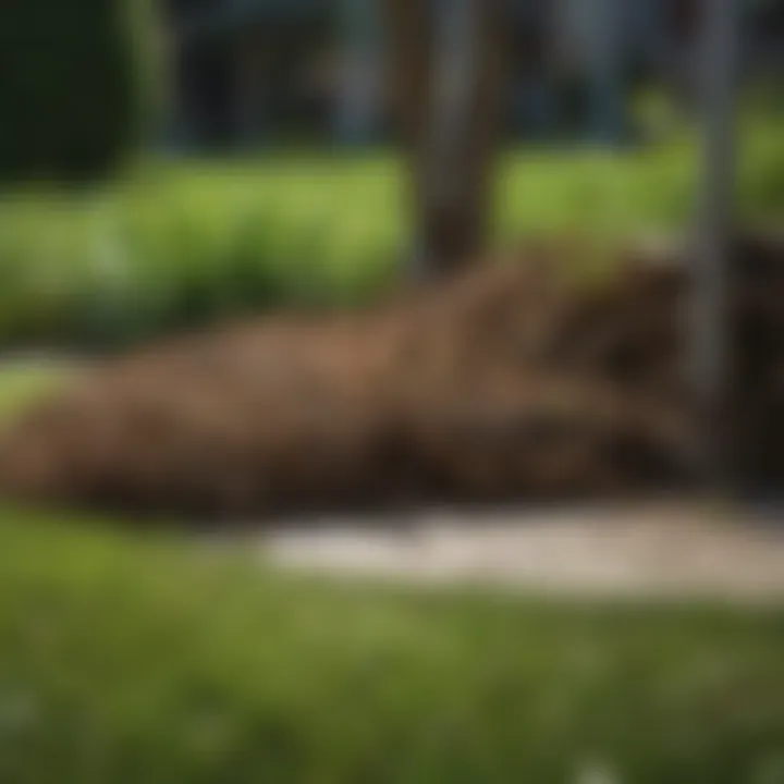 Lawn restoration after root removal