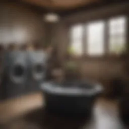 Historical laundry techniques showcasing traditional methods