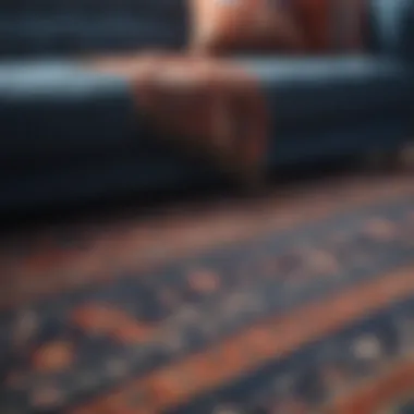 Layered Rug Design for Depth Layered rug design creating visual interest