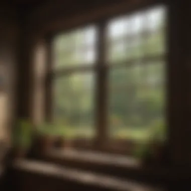 Earthy Tones in Rustic Window Decor Trendy rustic window treatment using earthy tones.