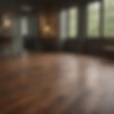 A beautifully styled interior showcasing different wood floor colors