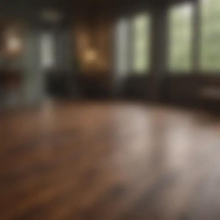 A beautifully styled interior showcasing different wood floor colors