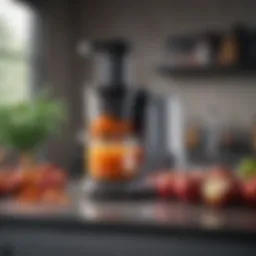 A high-quality juicer designed for apples and carrots with sleek design