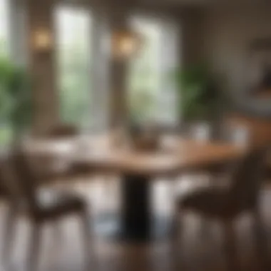 Exploring Shapes: Round, Rectangular, and Square Dining Tables Visual representation of various dining table shapes