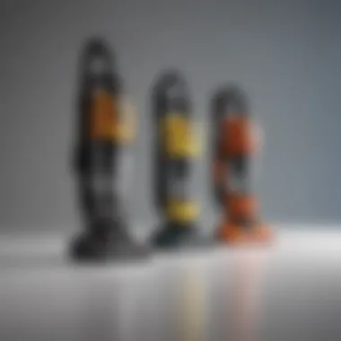 Various models of handheld vacuums displayed together