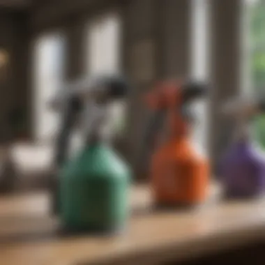 Comparing Different Paint Sprayer Models Comparison of various paint sprayer models on a table