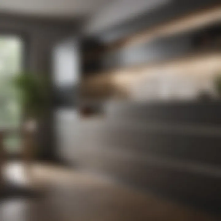 Sleek modern cabinetry in a small kitchen