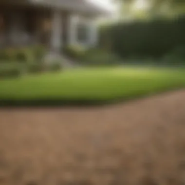Sleek Lawn After Leveling with Sand A beautifully leveled lawn, demonstrating the benefits of using all-purpose sand.