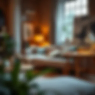 Multi-functional sofa bed in a cozy setting