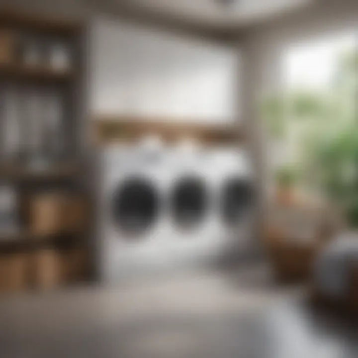 Innovative storage solutions in a laundry space
