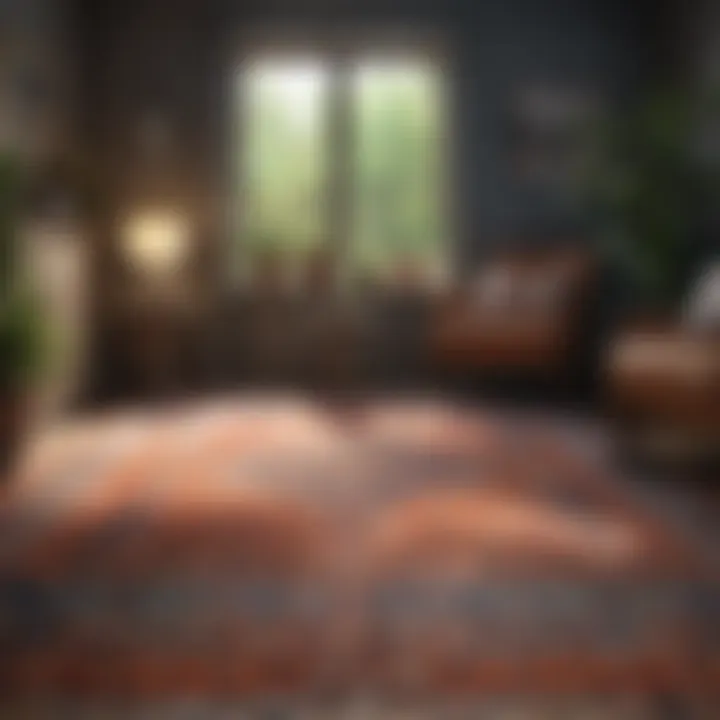 Vibrant patterns that complement small space aesthetics.