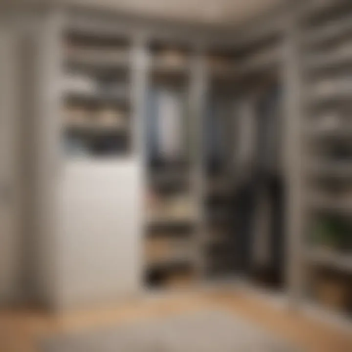 Maximized closet space with innovative storage solutions