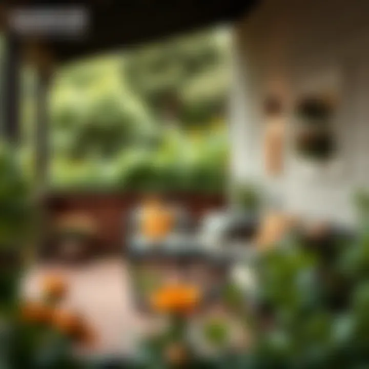 Outdoor Seating Area Enhanced with Fly Deterrents Outdoor seating area with fly deterrents