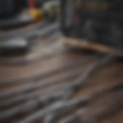 Neatly organized wires using cable management solutions