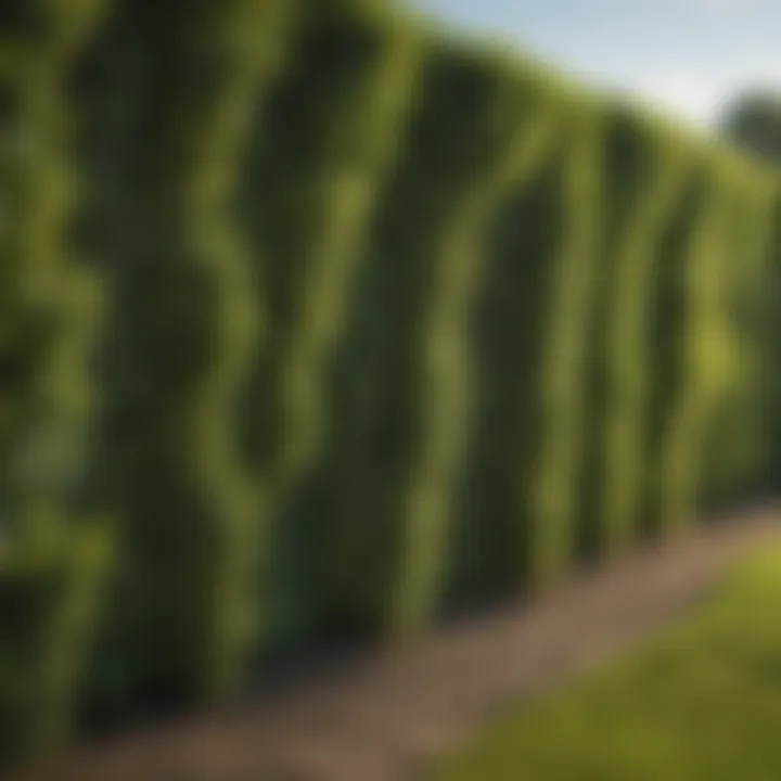 A well-designed windbreak made of hedges