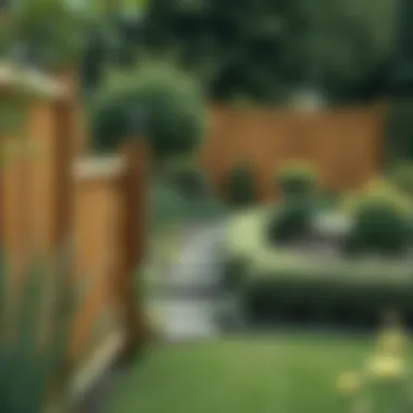 A well-maintained garden with physical barriers to deter rats