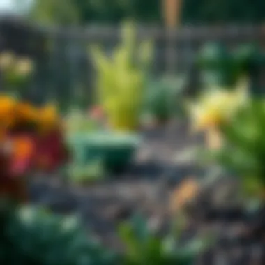 A garden layout emphasizing smart placement of plants