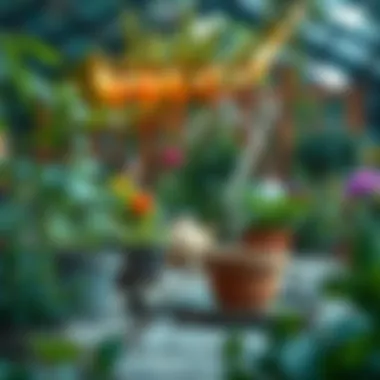 A serene garden atmosphere free from rodent interference