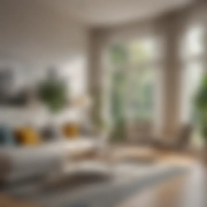 Bright and airy living room with modern decor