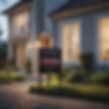 Effective Pricing Strategy Sign showing a house for sale with strategic pricing