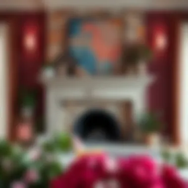 Eclectic mantle showcasing a mix of textures and colors