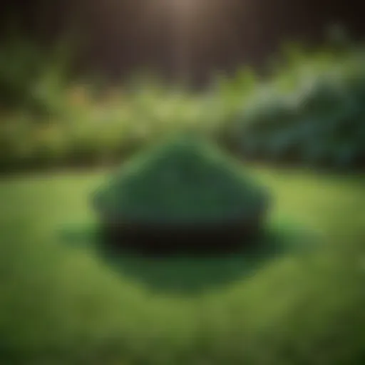 Close-up view of Sunday Green Machine Lawn Fertilizer granules