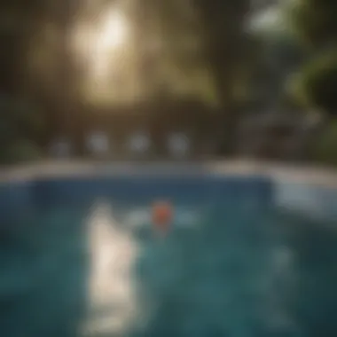 Safety features incorporated into a swimming pool design