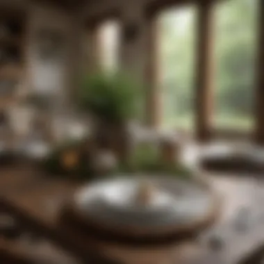 Rustic Table Setting Rustic table setting with natural elements and simple decor