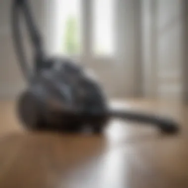 High-Efficiency Professional Vacuum Cleaner A close-up of a professional-grade vacuum cleaner designed for efficient cleaning.