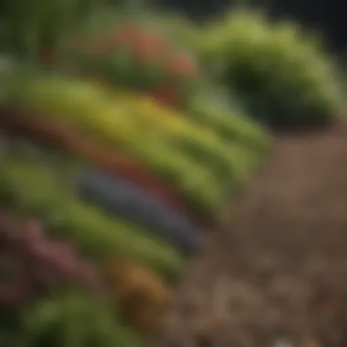 An array of various lawn seed types displayed in natural light