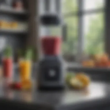 High-performance blender on a kitchen countertop